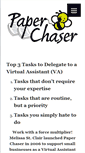 Mobile Screenshot of paperchaserbiz.com